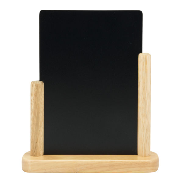 Picture of TABLE CHALKBOARD A5 TEAK FINISH